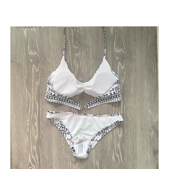 White Boho Print Bikini - Picture 2 of 5